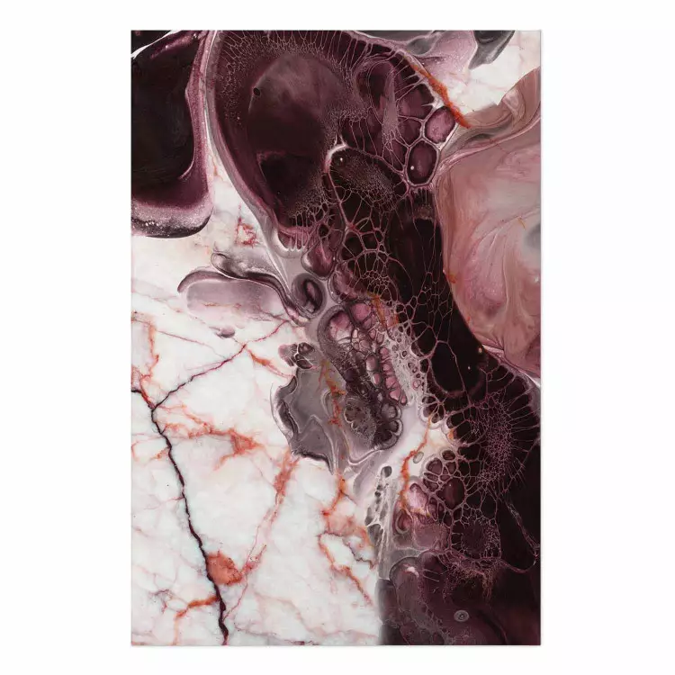 Vida de mármol: composición abstracta moderna en tonos rosados