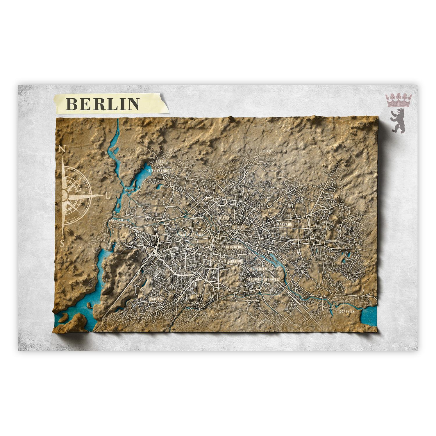 Cartel Isometric Map: Berlin [Poster]