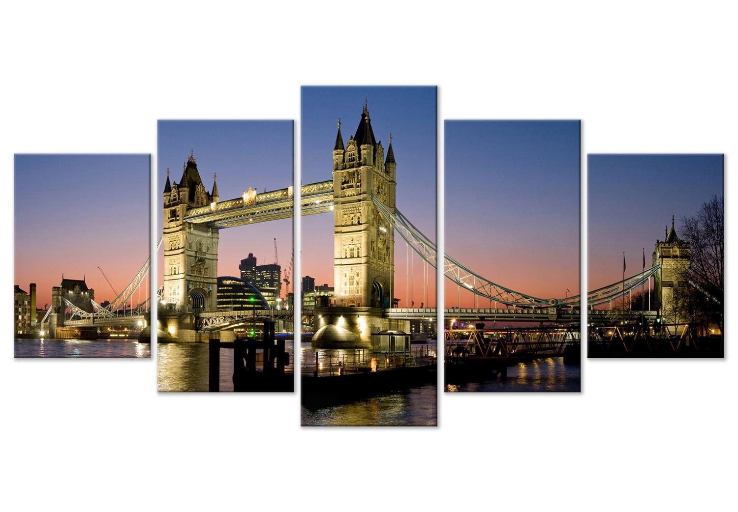 Cuadro moderno London: Tower Bridge (5 Parts) Wide
