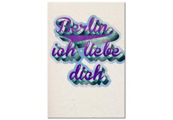 Cuadro Amor de Berlín - letras de colores tipográficos en alemán