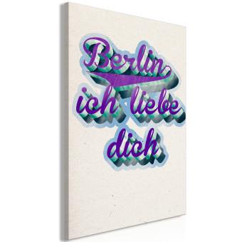 Cuadro Amor de Berlín - letras de colores tipográficos en alemán