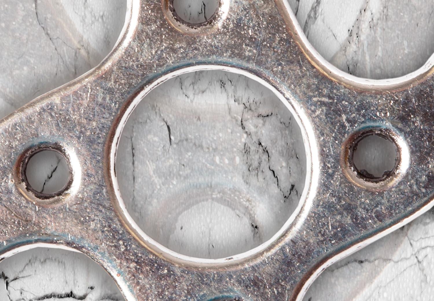 Cuadro moderno Metal retorcido - los engranajes metálicos al estilo steampunk