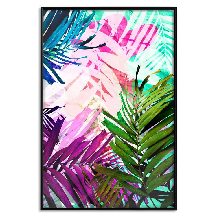 Murmullo colorido - motivo abstracto de plantas con hojas de colores