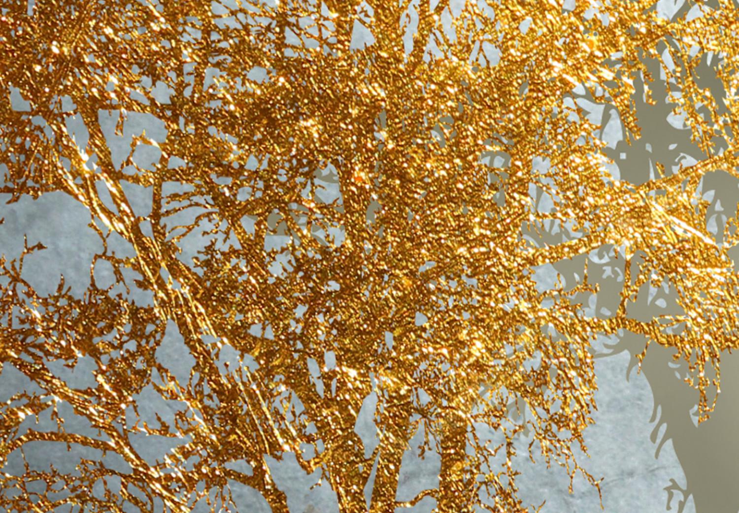 Cuadro moderno Hoarfrost and Gold (1 Part) Wide
