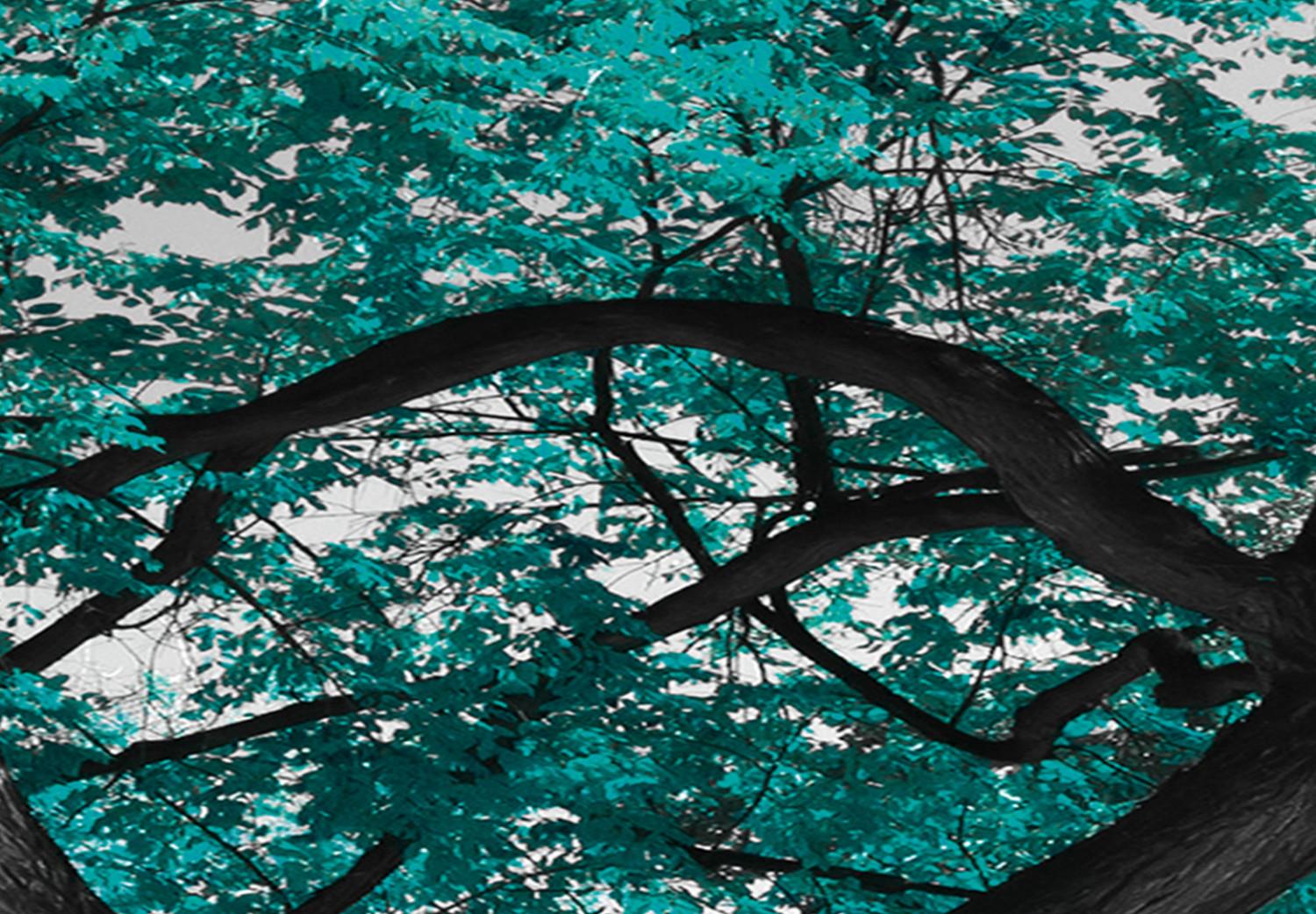 Cuadro decorativo Autumn in the Park (5 Parts) Narrow Turquoise