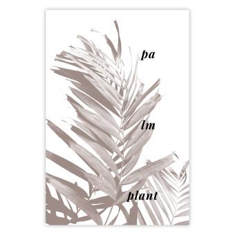 Poster Planta de Palma - textos en blanco