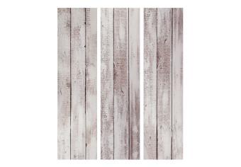 Biombo barato Madera refinada - textura de tablas de madera pintadas de blanco