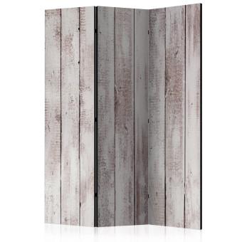 Biombo barato Madera refinada - textura de tablas de madera pintadas de blanco