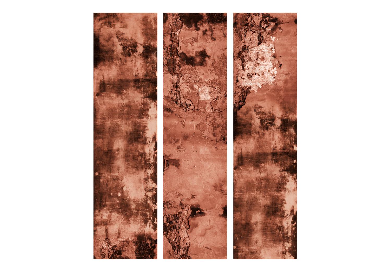 Biombo barato Betonage marrón - textura de hormigón marrón con fondo desigual