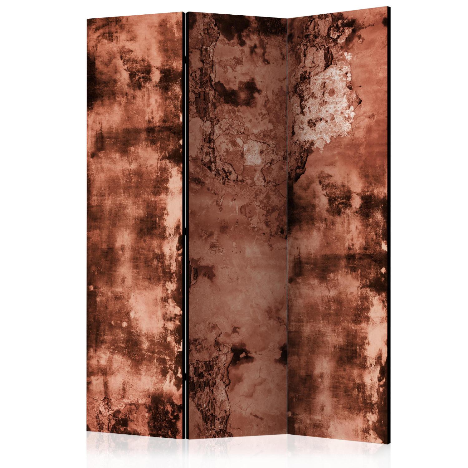 Biombo barato Betonage marrón - textura de hormigón marrón con fondo desigual