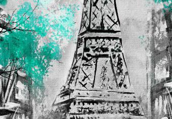 Cuadro Las calles de París - paisaje de la Torre Eiffel, gente y arquitectura