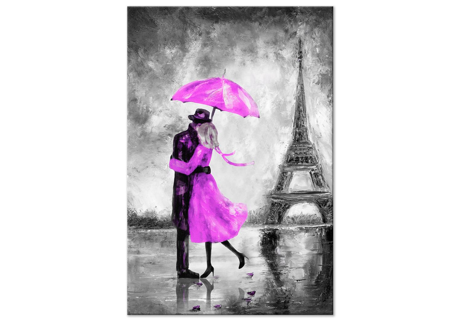 Cuadro Paris Fog (1 Part) Vertical Pink