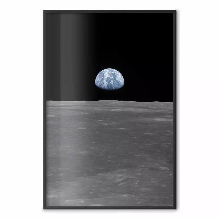 Lejos de casa - vista de la Tierra desde la luna
