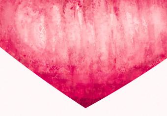 Cuadro decorativo Lips in love - motivo de amor con labios, corazón e texto en inglés