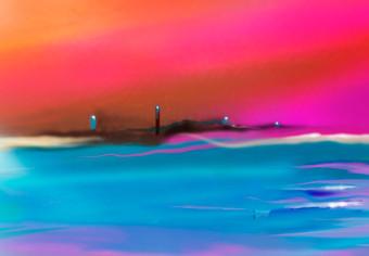 Cuadro decorativo Colores del cielo (1 parte) - paisaje abstracto del verano
