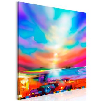 Cuadro decorativo Colores del cielo (1 parte) - paisaje abstracto del verano