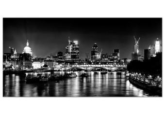 Cuadro moderno London Lights (1 Part) Black and White