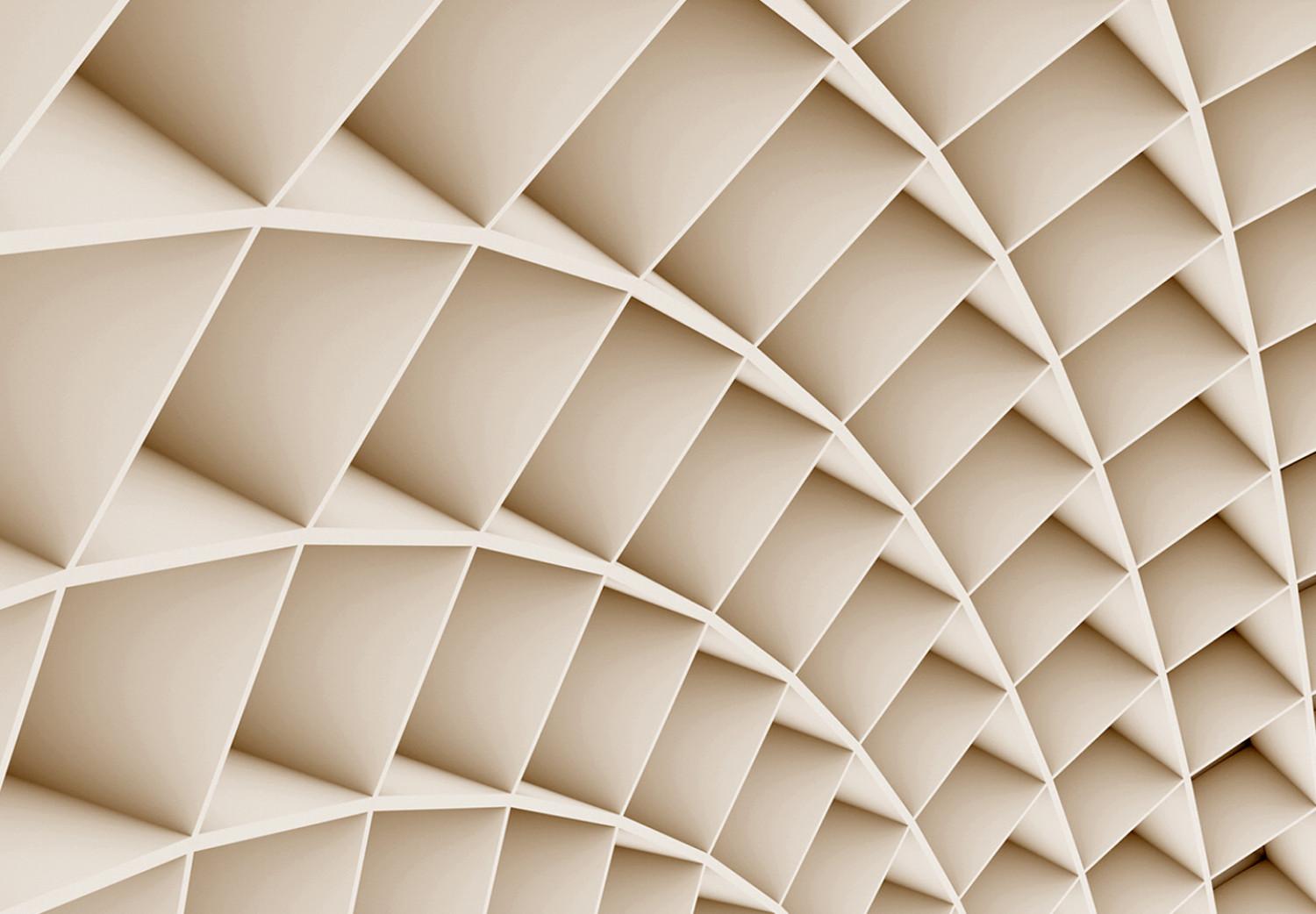 Cuadro decorativo Túnel 3D - un tema arquitectónico abstracto en colores brillantes