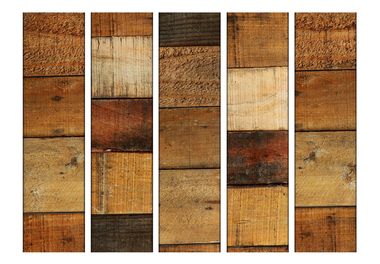 Biombo Wooden Textures II [Room Dividers]