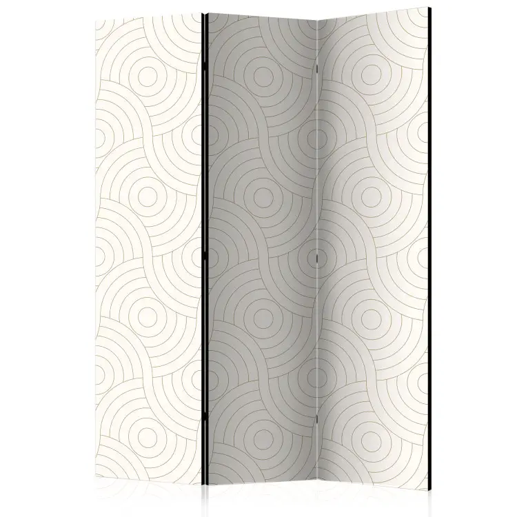 Ruedas - formas geométricas sobre fondo en tonos beige