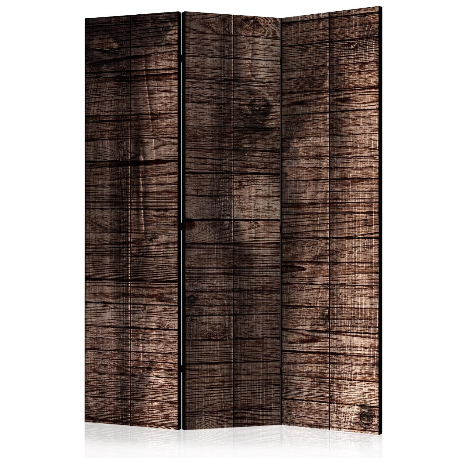 Biombo decorativo Dark Brown Boards [Room Dividers]