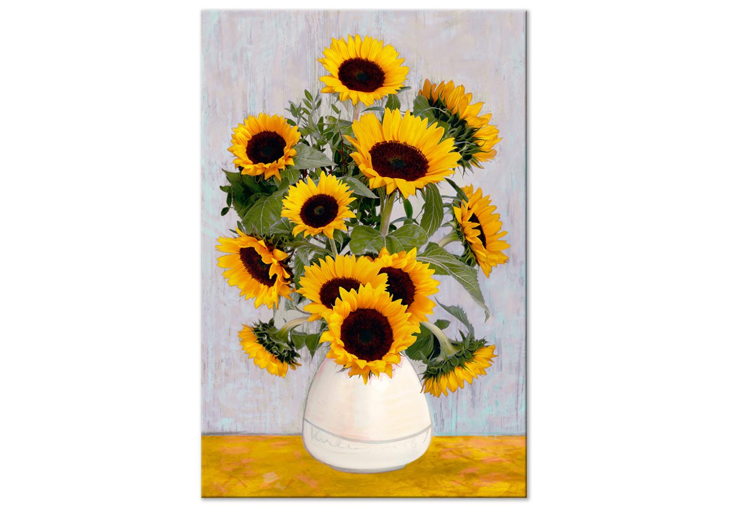 Cuadro Van Gogh's Sunflowers (1 Part) Vertical