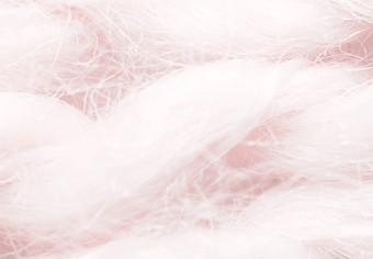 Set de poster Calidez pastel - textura de trenza de lana de color rosa
