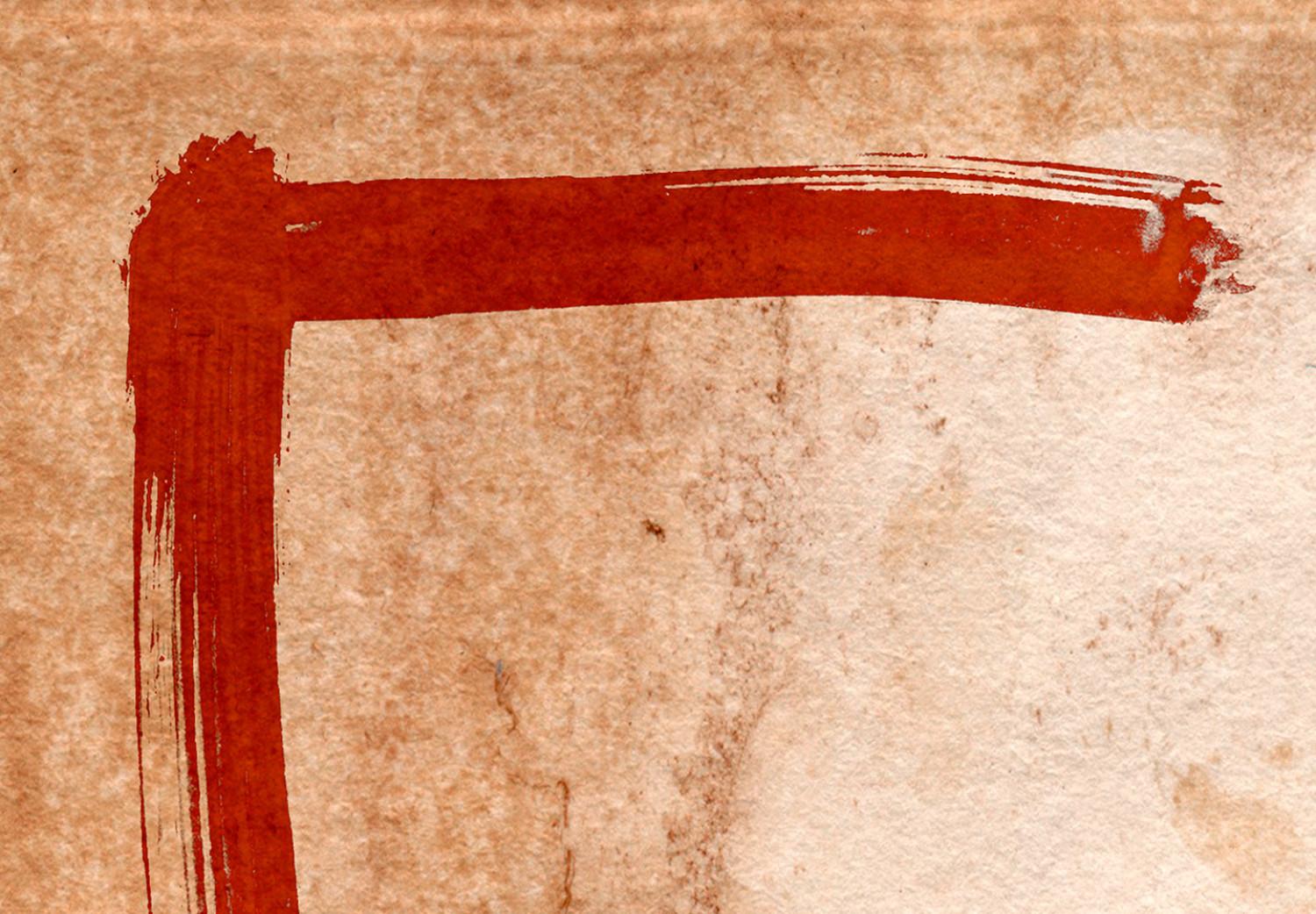 Cuadro decorativo Home - texto en inglés sobre una imitación de papel antiguo