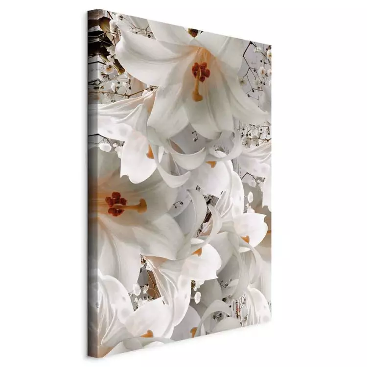 pintura de flores de lirio de agua