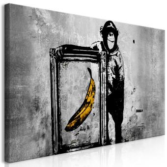 Cuadro XXL Banksy: Monkey with Frame II [Large Format]