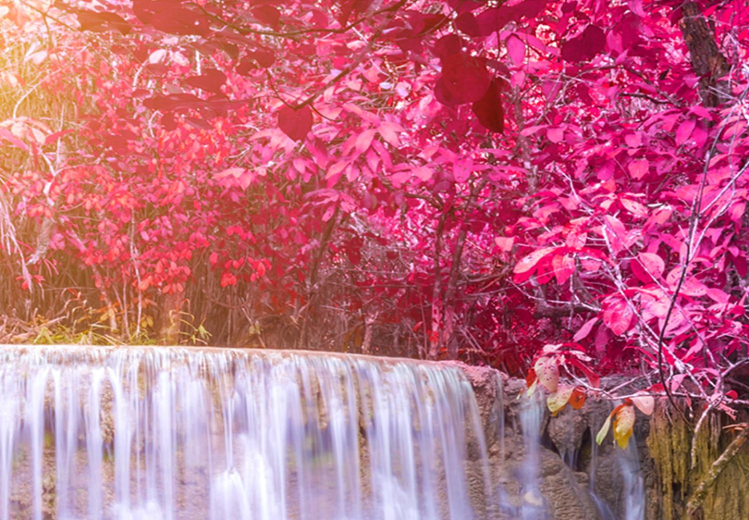Cuadro XXL Pink Trees and Waterfall II [Large Format]