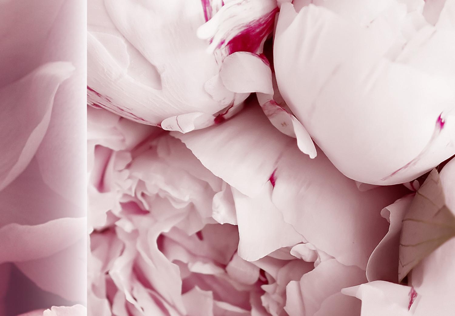 Cartel Delicadeza primaveral - pequeñas flores rosas y escritos en inglés