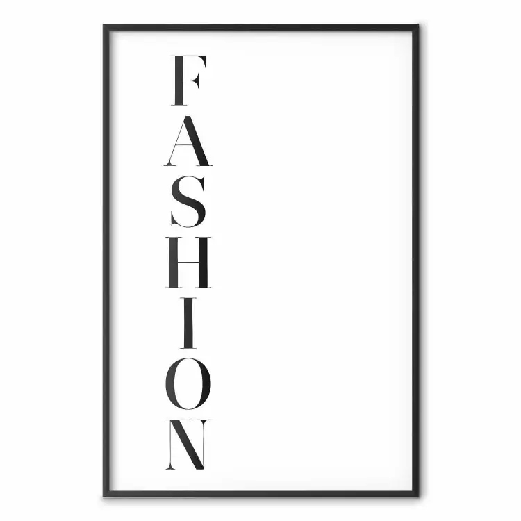 cartel tipo blanco y negro