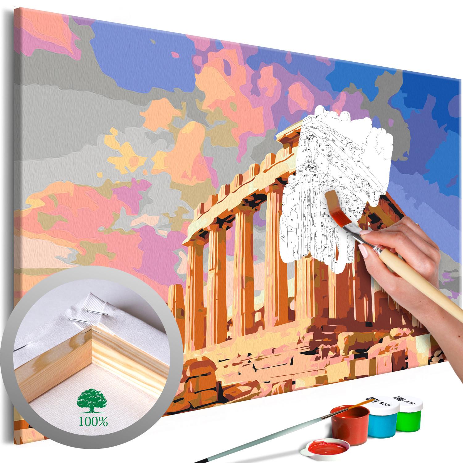 Cuadro para pintar con números Acropolis