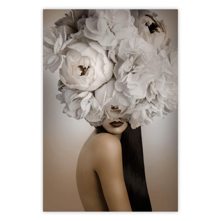 Florido - retrato abstracto de mujer con flores
