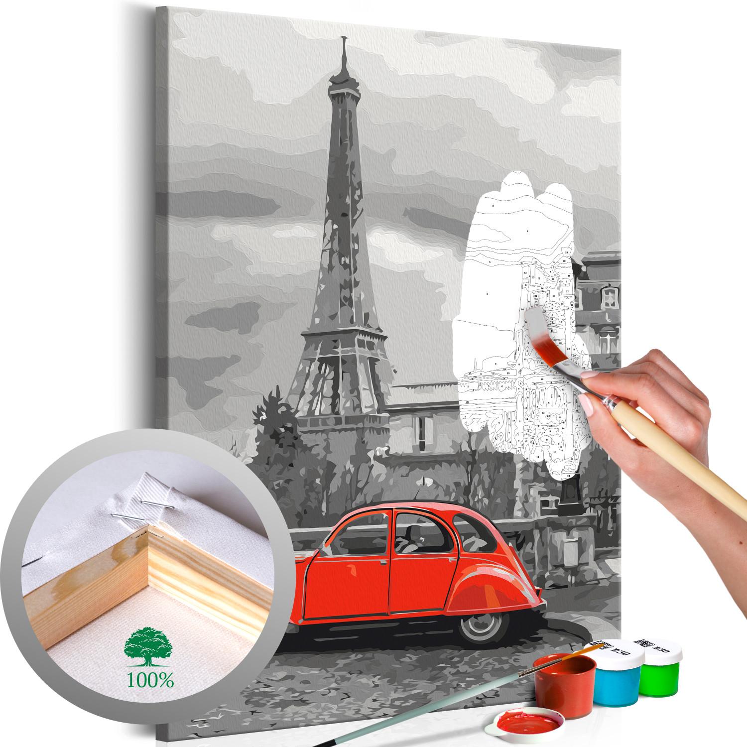 Cuadro para pintar por números Car in Paris
