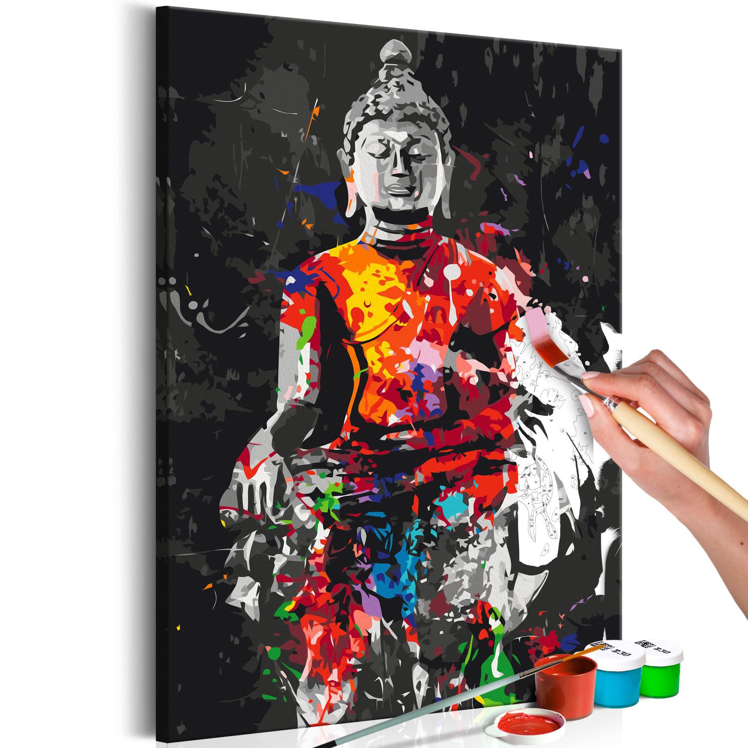 Cuadro para pintar por números Buddha in Colours