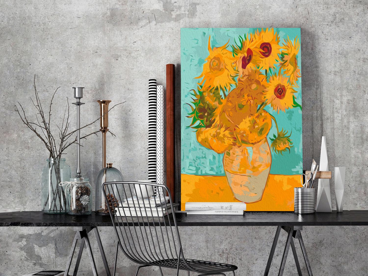 Cuadro para pintar con números Van Gogh's Sunflowers