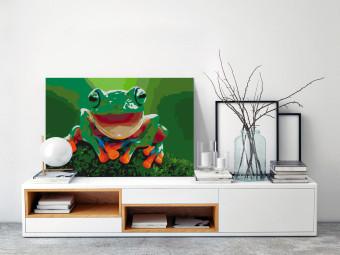 Cuadro para pintar por números Laughing Frog