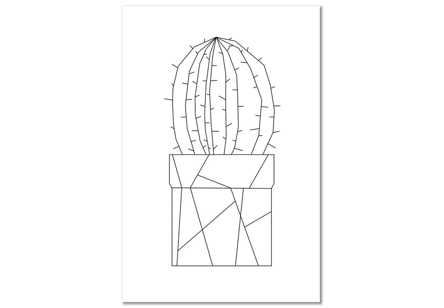 Cuadro Graphic Cactus (1 Part) Vertical