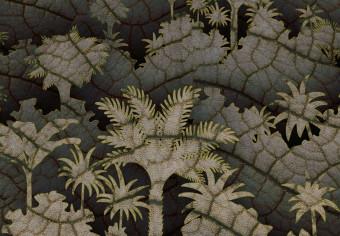 Poster Estructura de la jungla - textura de bosque sobre fondo de cielo