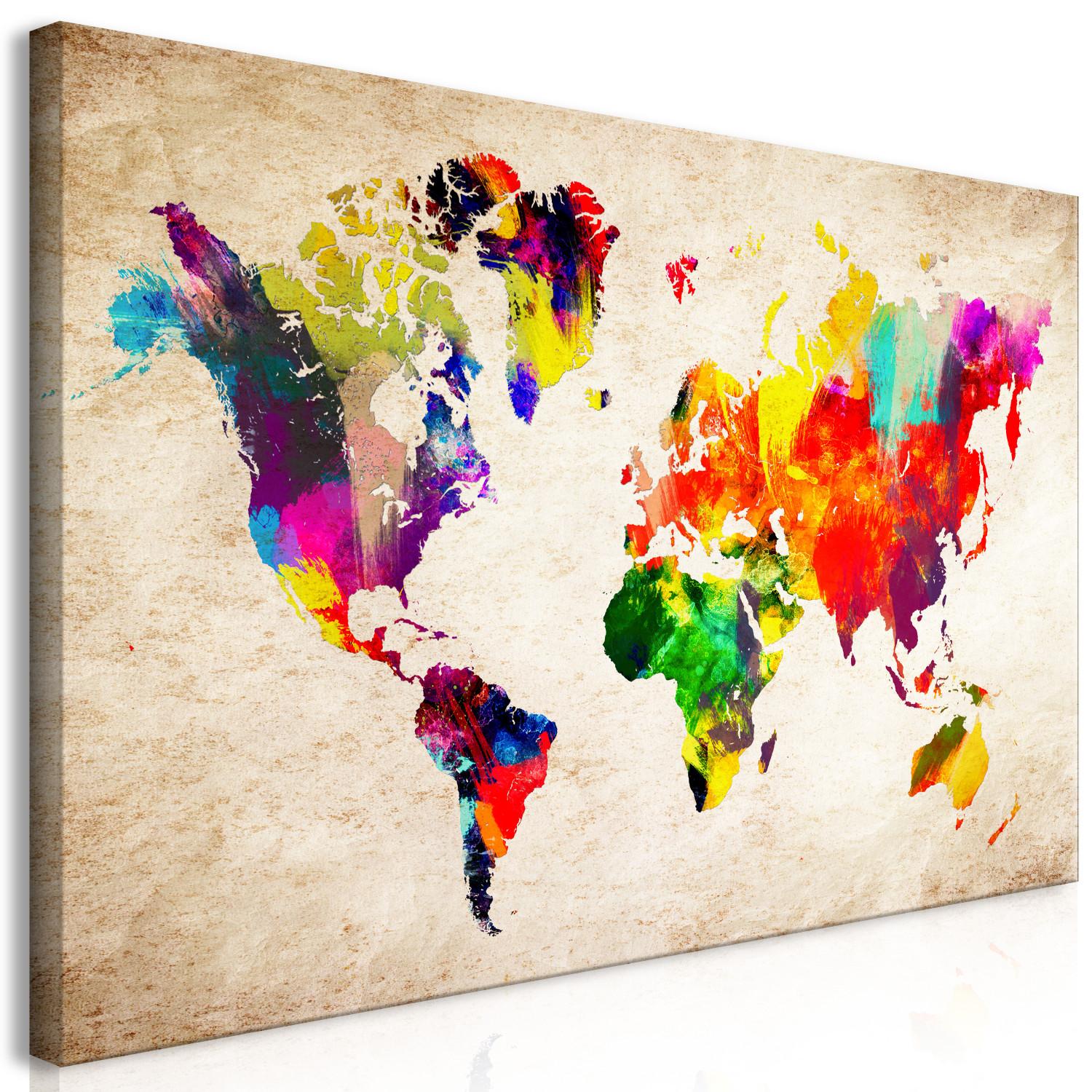 Cuadro XXL World Map: Abstract Fantasy II [Large Format]