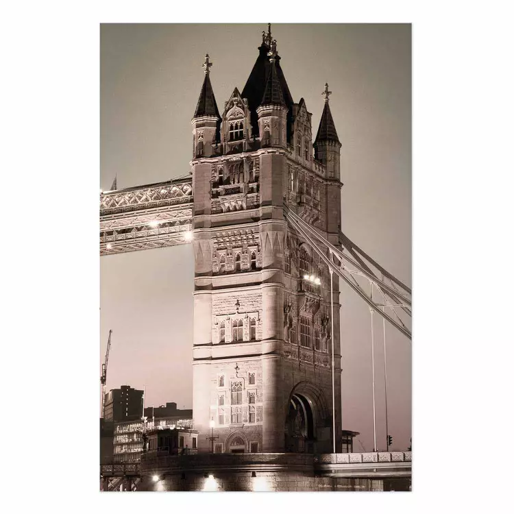 Póster Puente de Londres - arquitectura nocturna iluminada