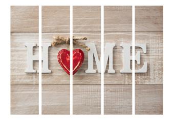 Biombo barato Room divider - Home and red heart