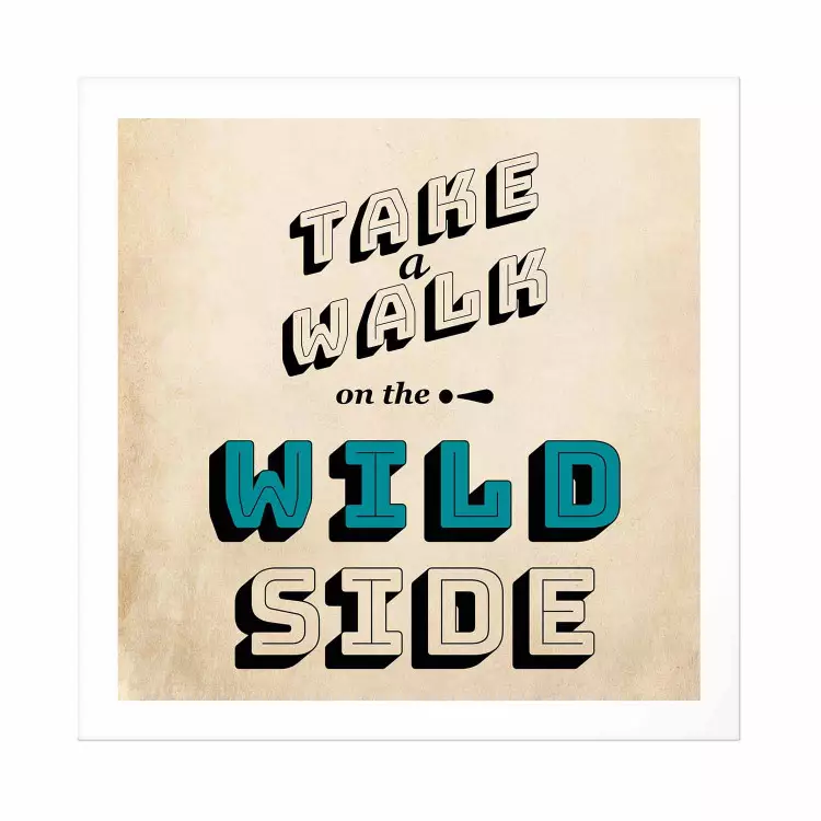 Cartel Take Walk on the Wild Side - Square [Poster]