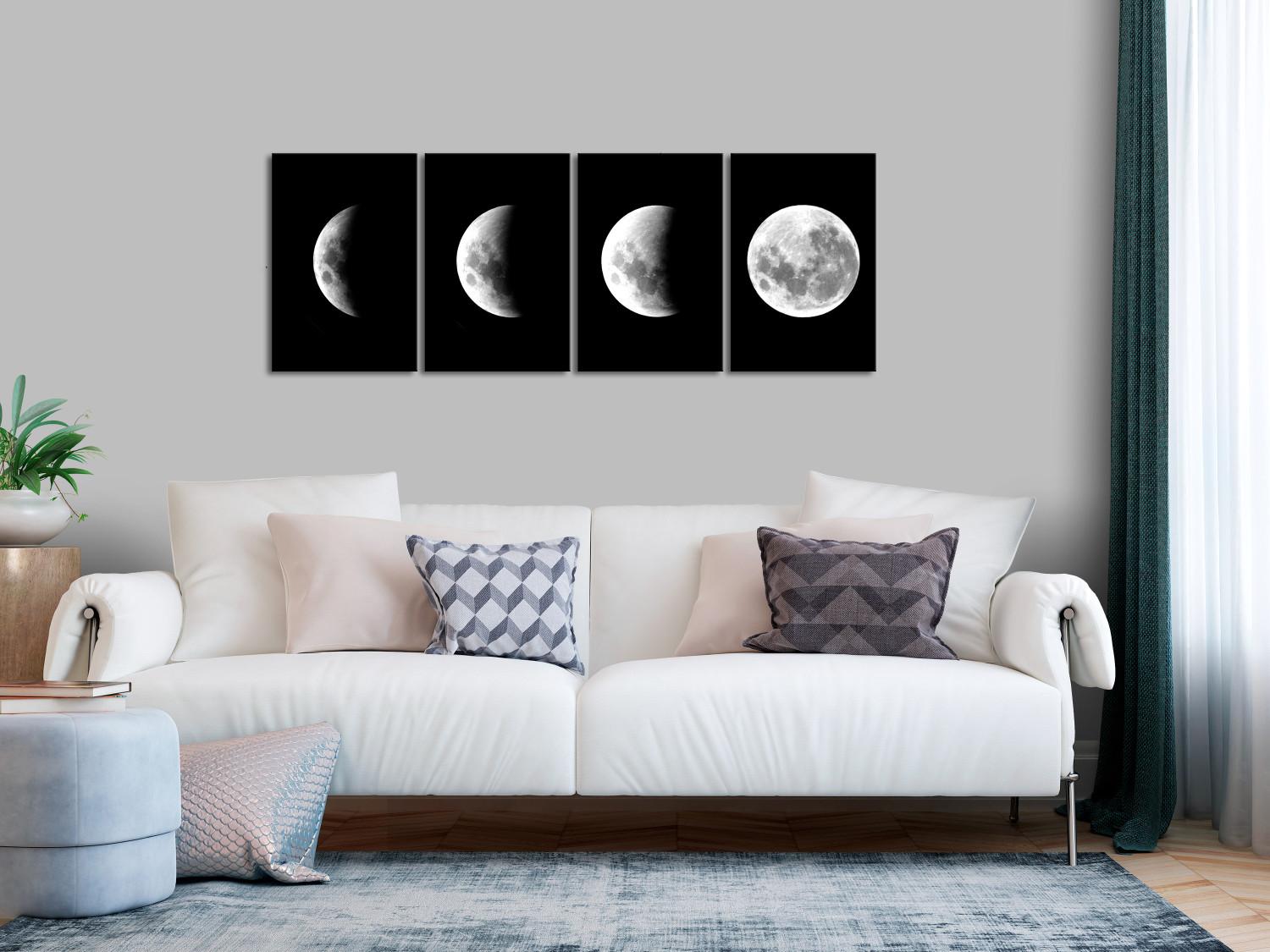 Cuadro moderno Moon Phases (4 Parts)
