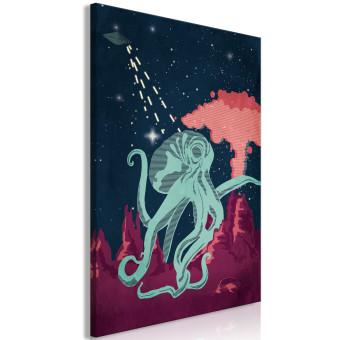 Cuadro decorativo Space Octopus (1 Part) Vertical