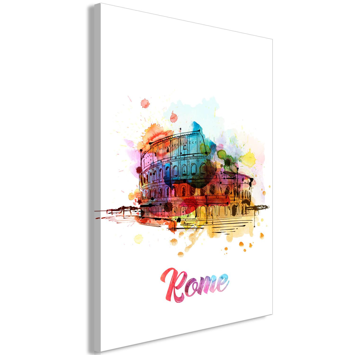 Cuadro Colourful Rome (1 Part) Vertical