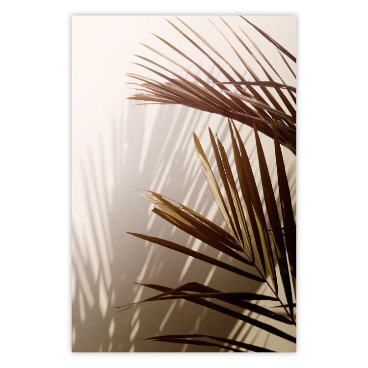 Tonos rítmicos: sepia - composición estival con hojas de palma