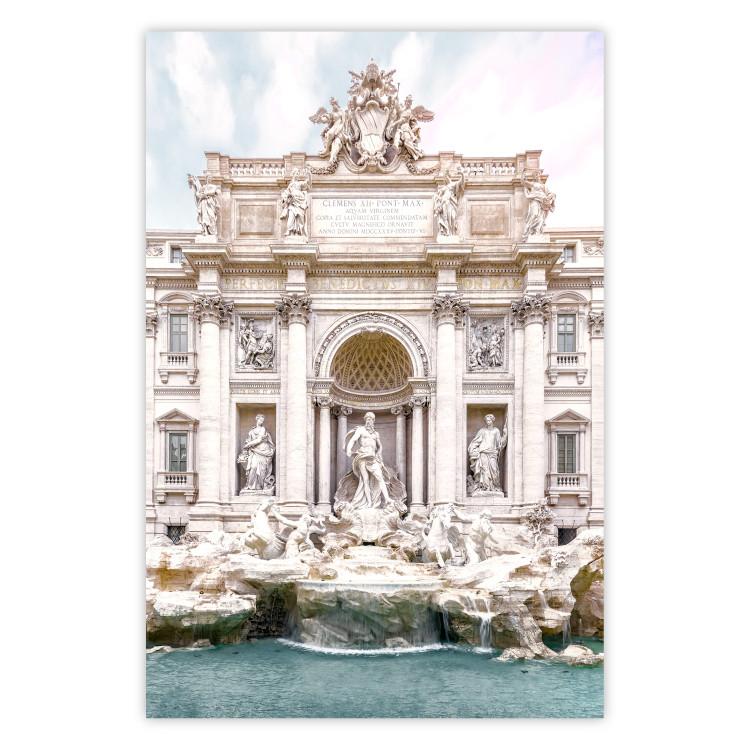 Fuente de Trevi - composición clara con arquitectura romana y estatuas